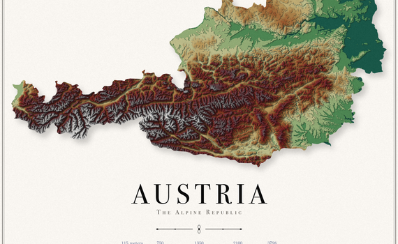 Austria Elevation Map